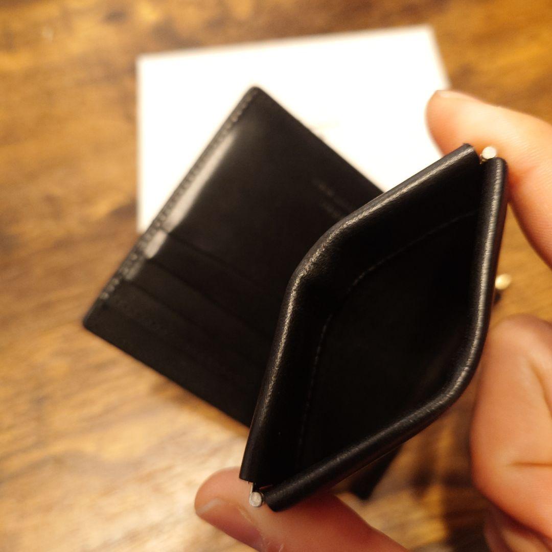 SLOW&CO ブラックレザー マネークリップ