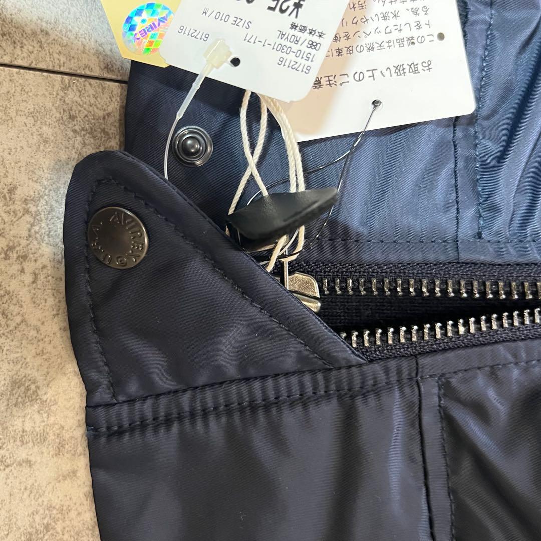 タグ付き✨AVIREX MA-1 フライトジャケット M ネイビー ワッペン