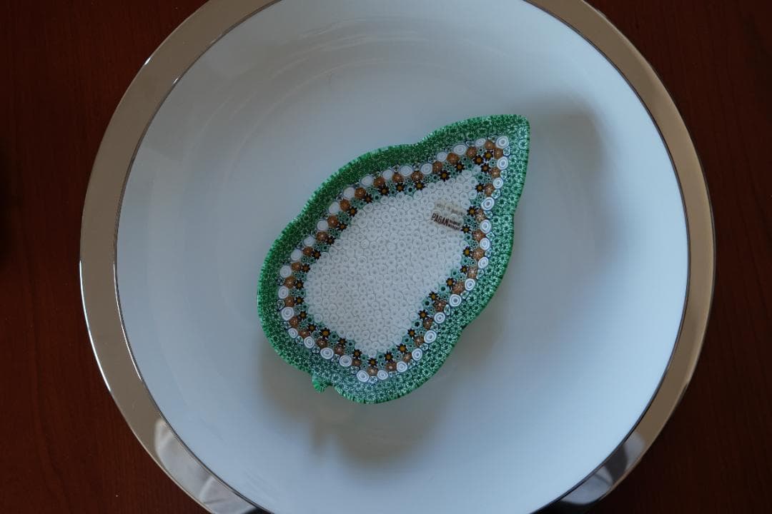 ベネチアングラス ミルフィオリ プレート モレッティ 時代物 飯塚亜裕子 ガラス