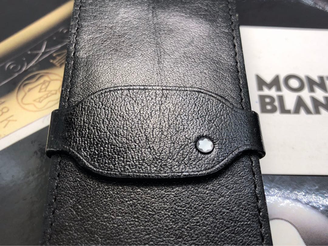 モンブラン　★稀少なヴィンテージ初期型マイスター★シエナ本革ペンポーチNo906
