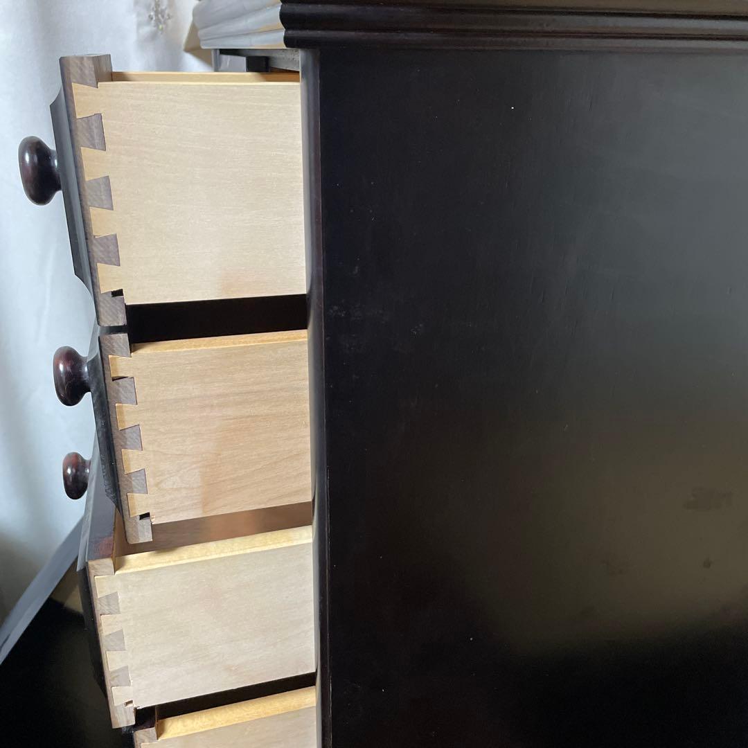 ダークブラウン 11 引き出し タンス