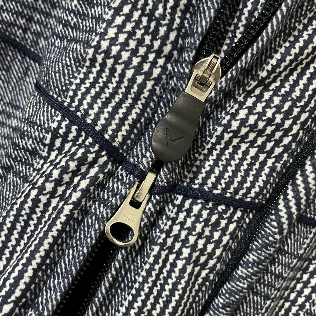 美品 キャロウェイゴルフ 2WAYブルゾン 中綿ベスト 希少3L グレンチェック