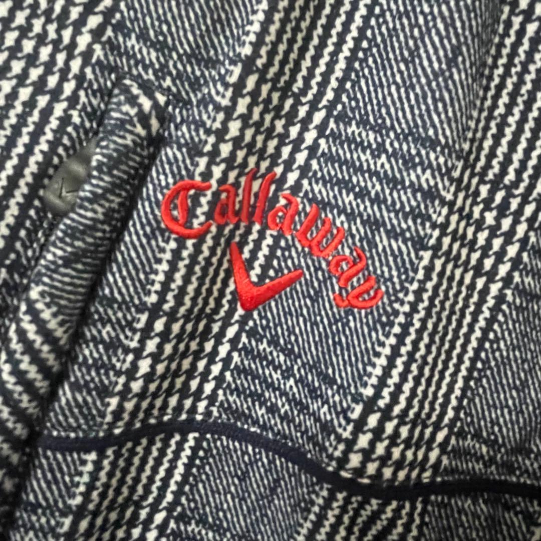 美品 キャロウェイゴルフ 2WAYブルゾン 中綿ベスト 希少3L グレンチェック