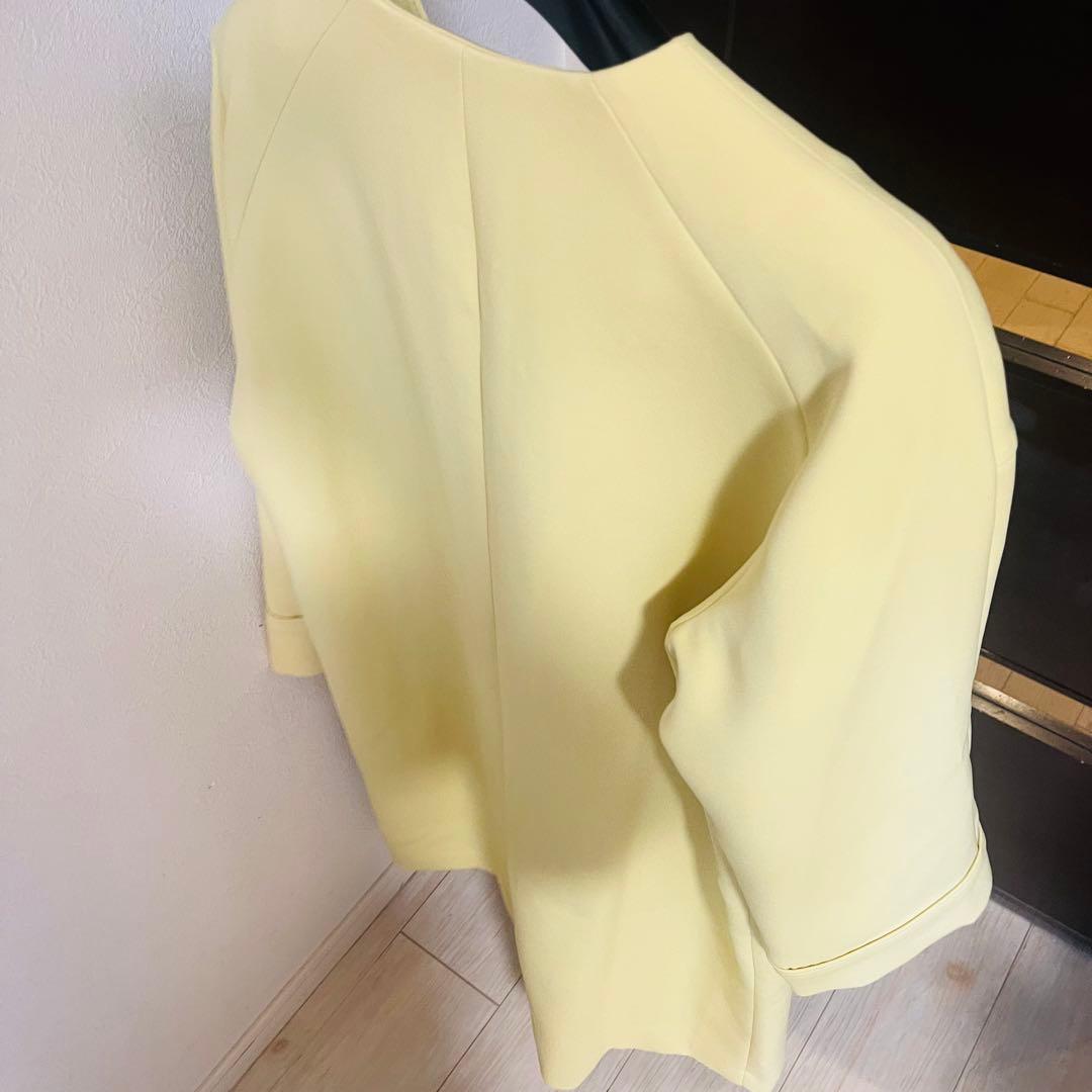 新品☆UNTITLEDドライエアクロスノーカラーコート/アナイ、セオリー、23区