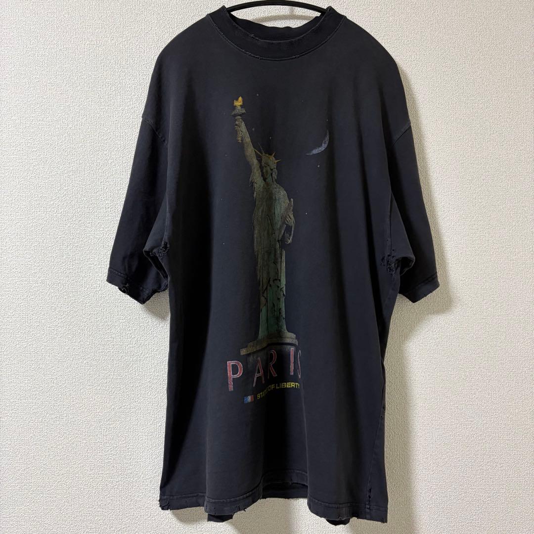 ほ*）様 BALENCIAGA Paris Liberty 自由の女神 Tシャツ