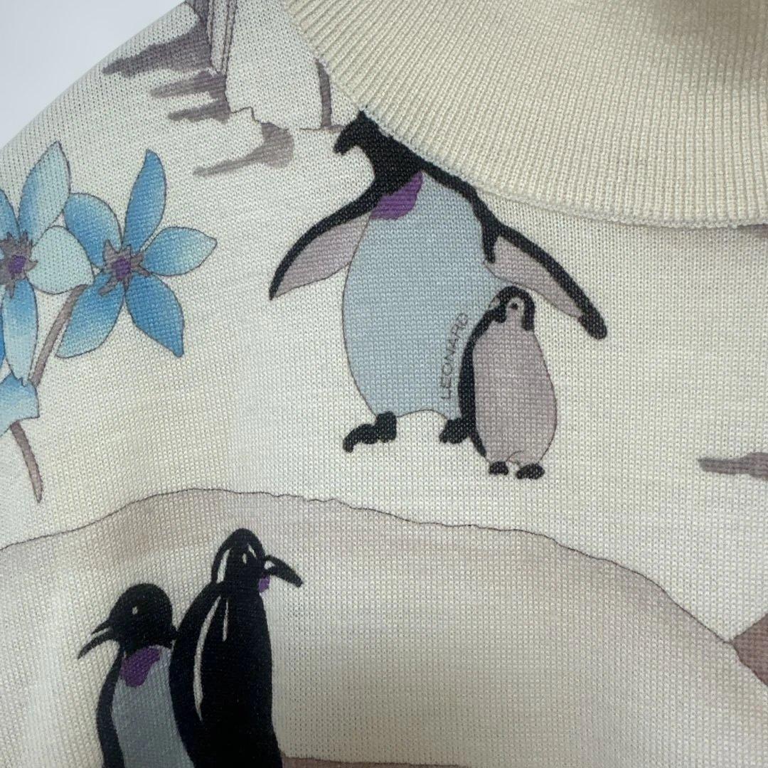 LEONARD ペンギン柄ニット 42