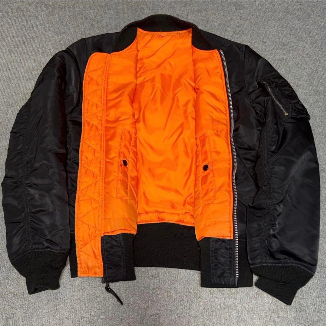 【極美品✨】【90s】ALPHA INDUSTRIE ma-1 ブラック L