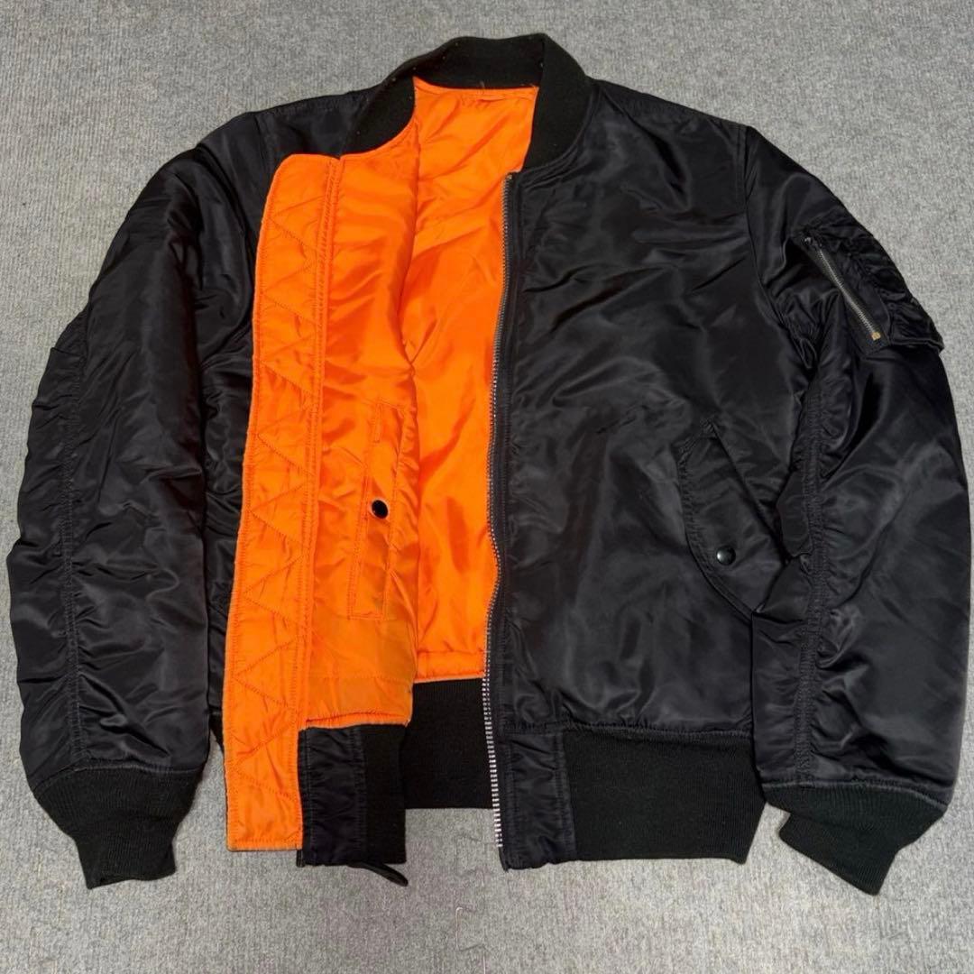 【極美品✨】【90s】ALPHA INDUSTRIE ma-1 ブラック L