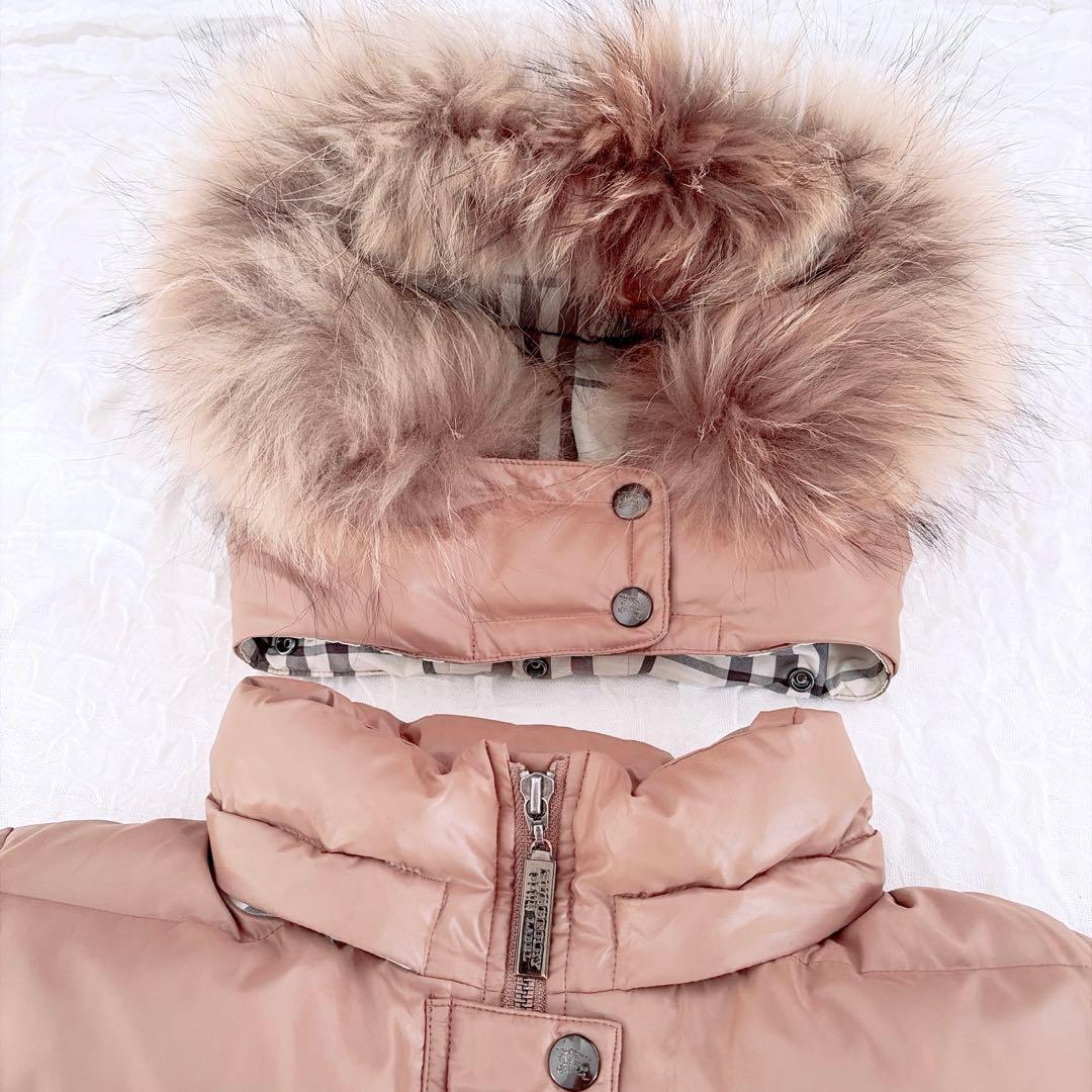 【バーバリー】極美品✨ダウンジャケット y2k ノバチェック ラクーンファー