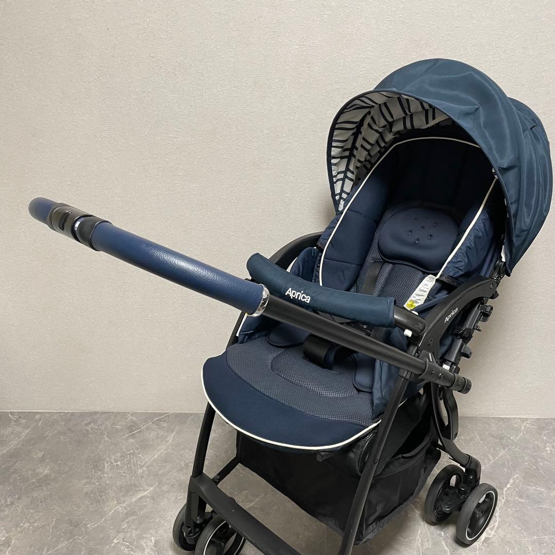 アップリカ ラクーナクッションAB レザーハンドル ベビーカー 対面式