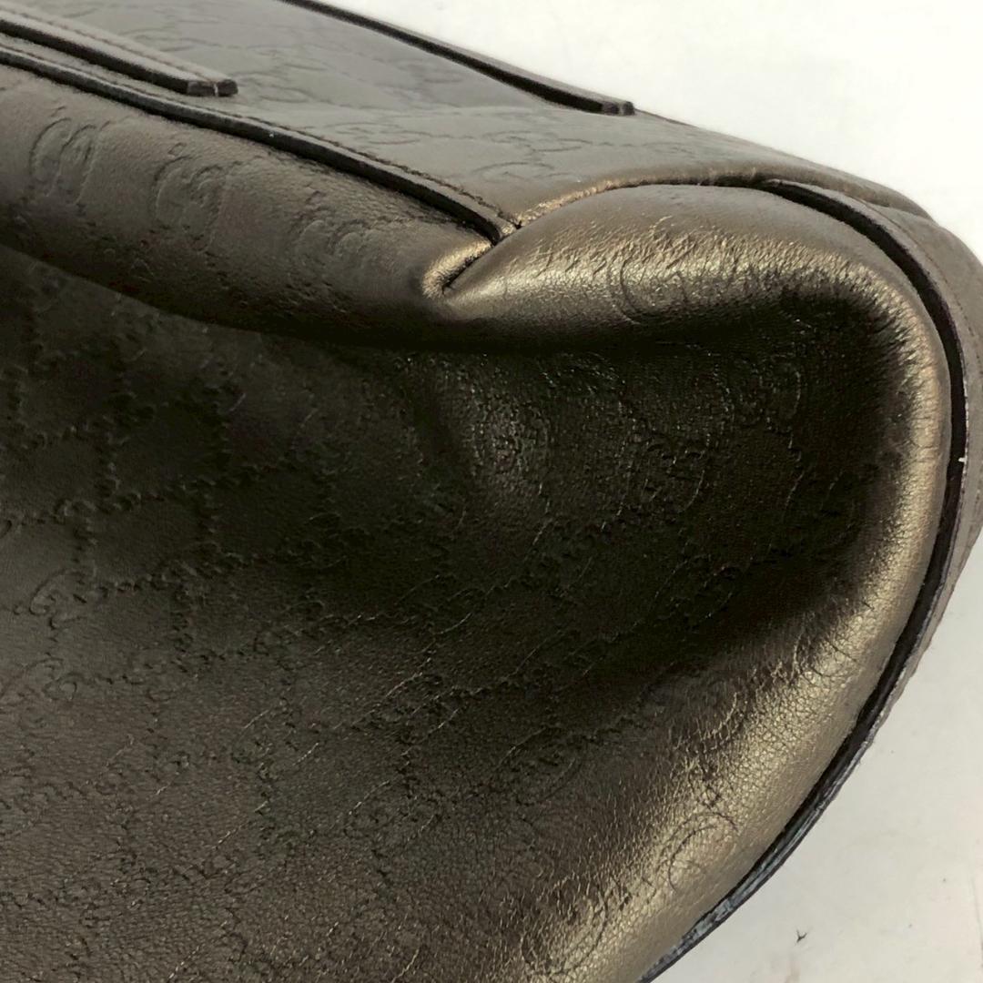 GUCCI グッチ グッチシマ レザー ブラウン トートバッグ レディース