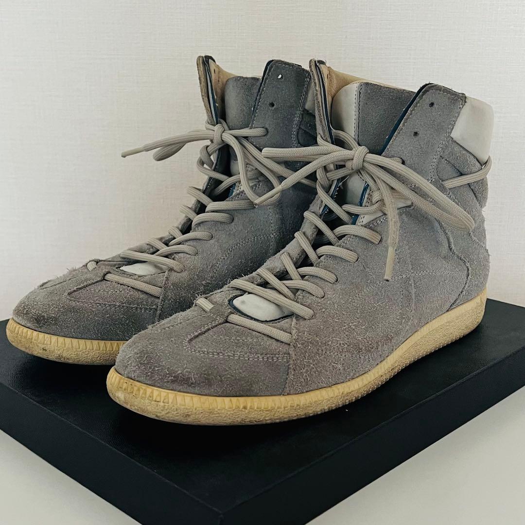 【26cm相当】Margiela マルジェラ スエード ハイカット スニーカー
