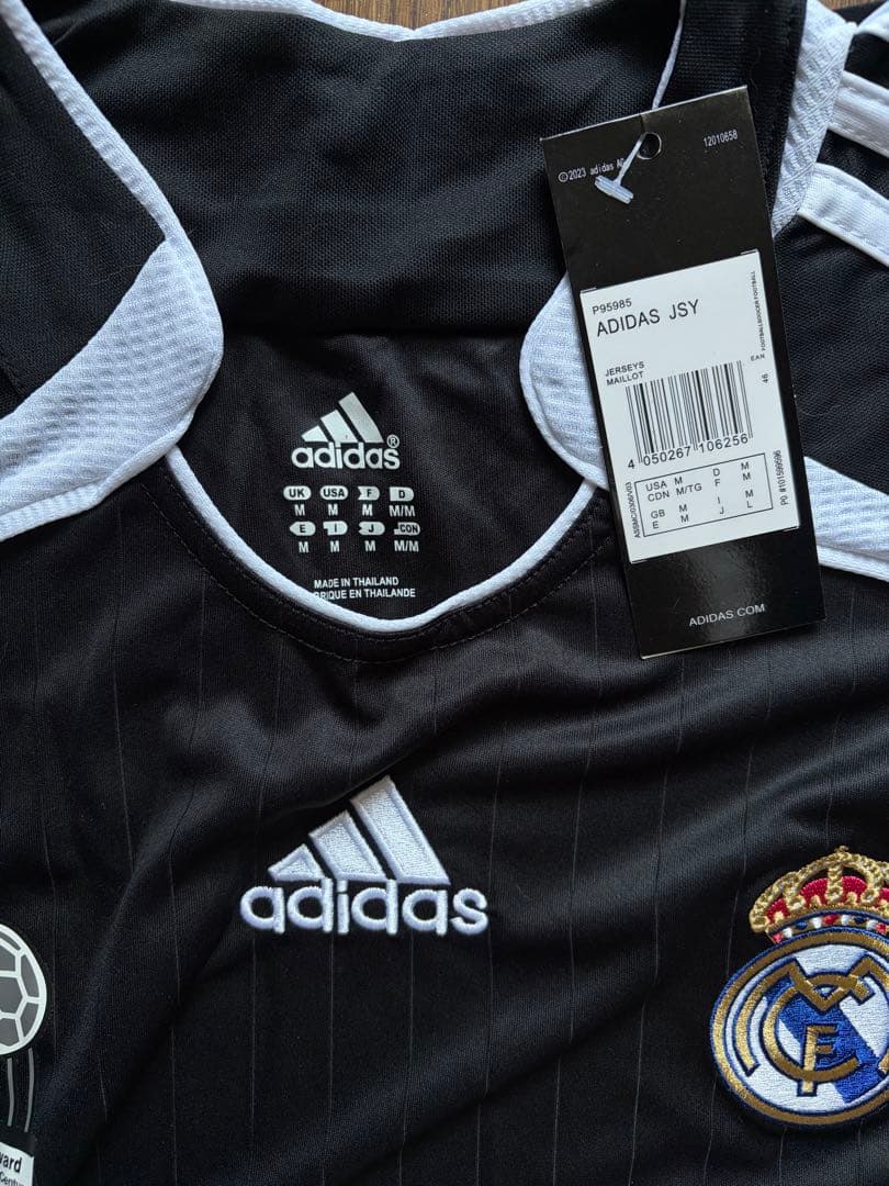 レアル・マドリード 03/04 新品 ヴィンテージ ユニフォーム 黒adidas