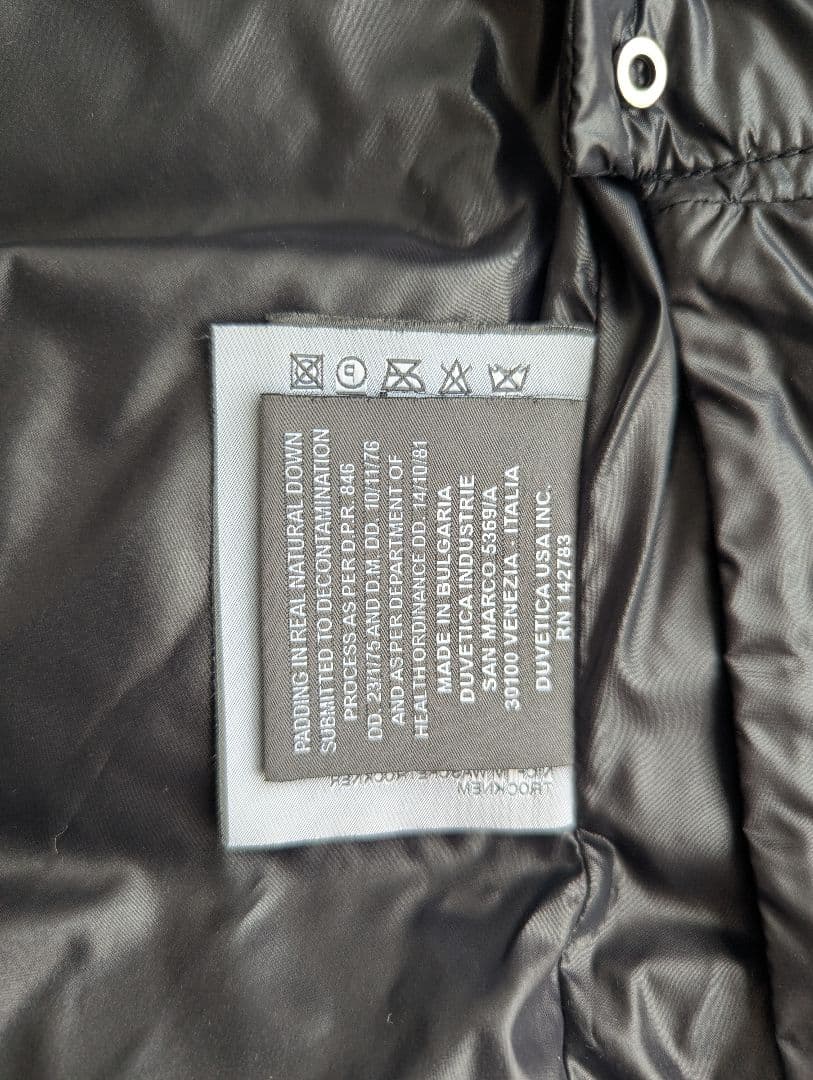 【美品】井川遥着用 デュベティカ カシミヤ ダウンTHIADUE ネイビー 38