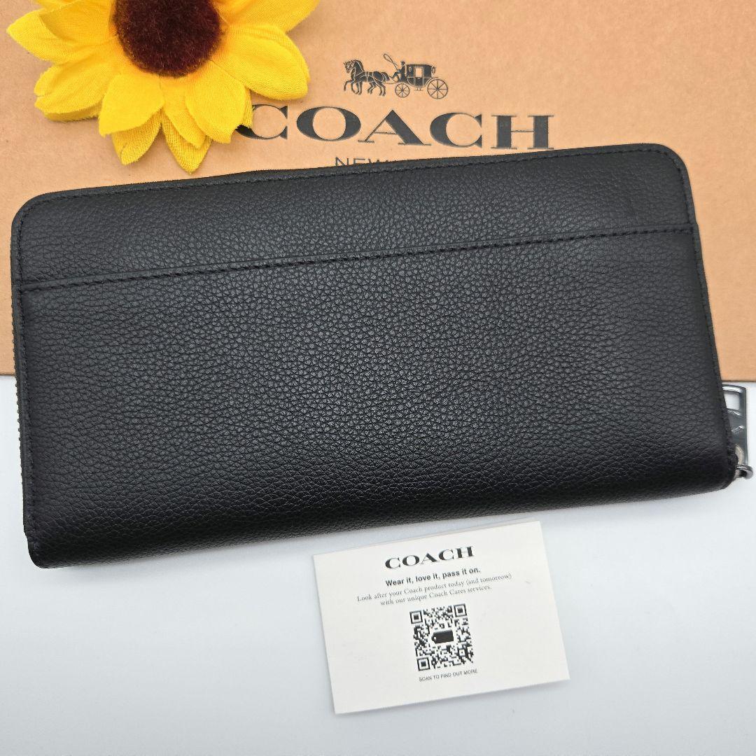 COACH 長財布 新品 ブラック 最新作 限定品 お札入れ 小銭入れ