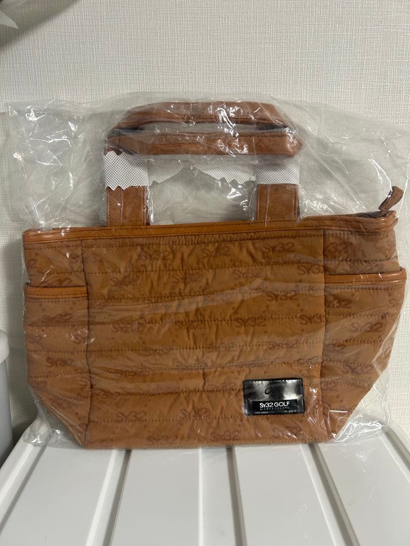 【新品未使用】SY32 by ゴルフ　フロッキー ジャカード カートバッグ