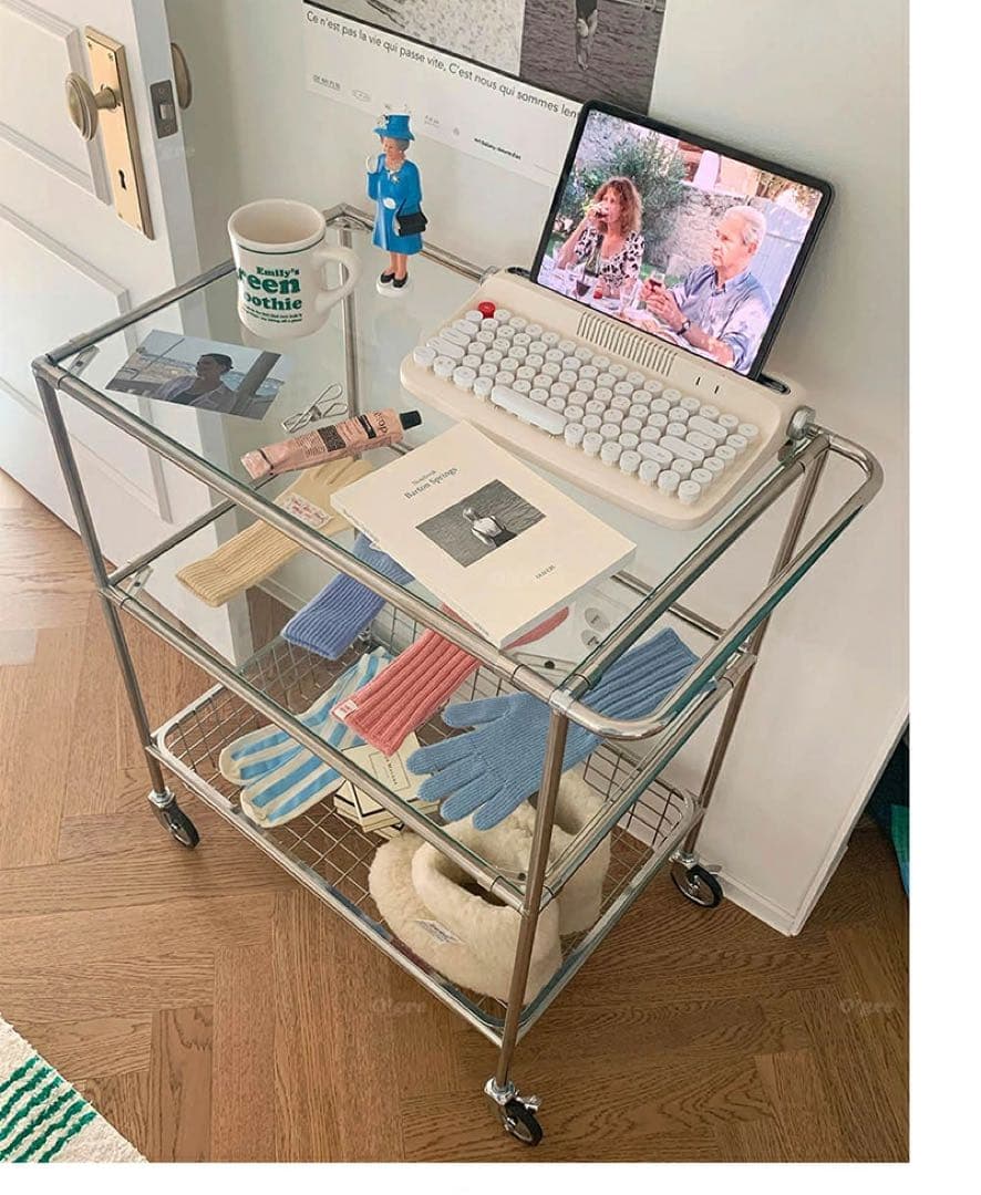 O'gre オグレ モジュール 3段トロリー バスケット ワゴン 組立不要♪