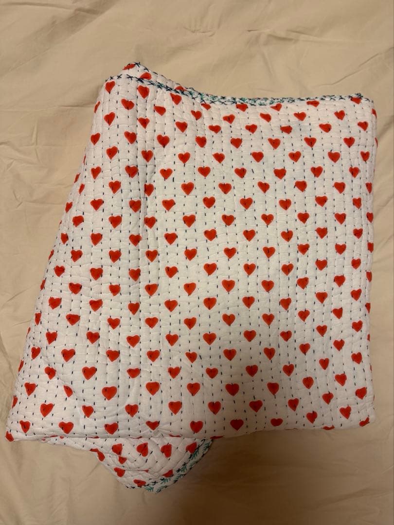 SZ brockprint ロンハーマン ハートキルト ブランケット 百々千晴