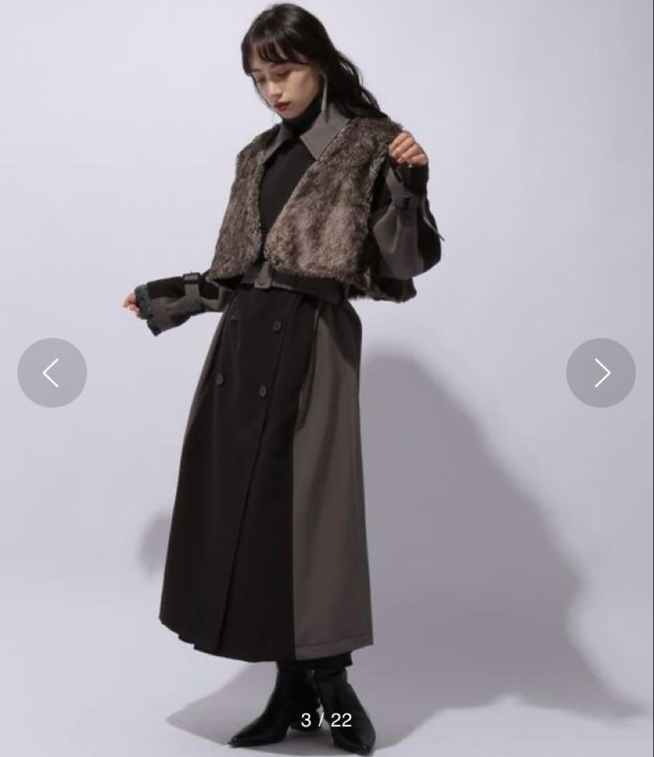 F*e様 HARE⭕️極美品　ファーベストハイショクコート　ロング　クリーニング