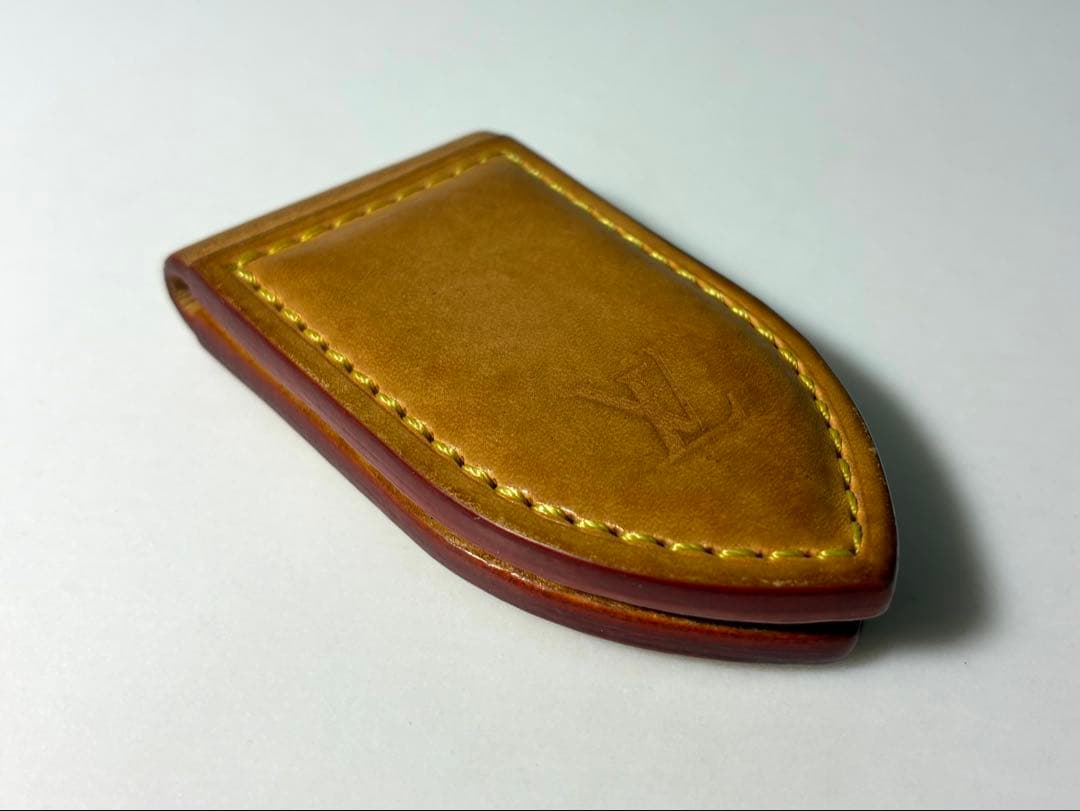 ルイ・ヴィトン　ヌメ革　マネークリップ　パンス・ア・ビエ