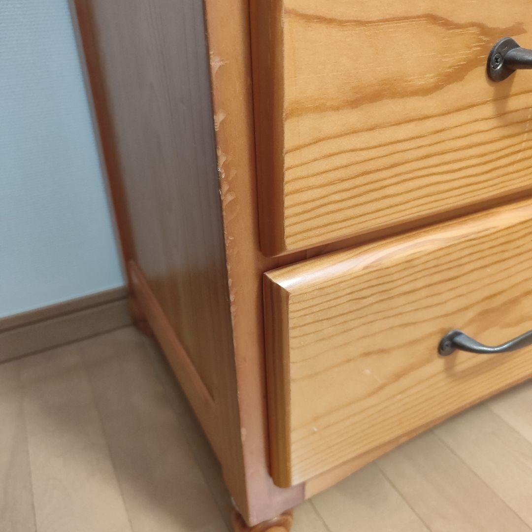 【Natsukoです】木製 チェスト 引き出し 収納 3段