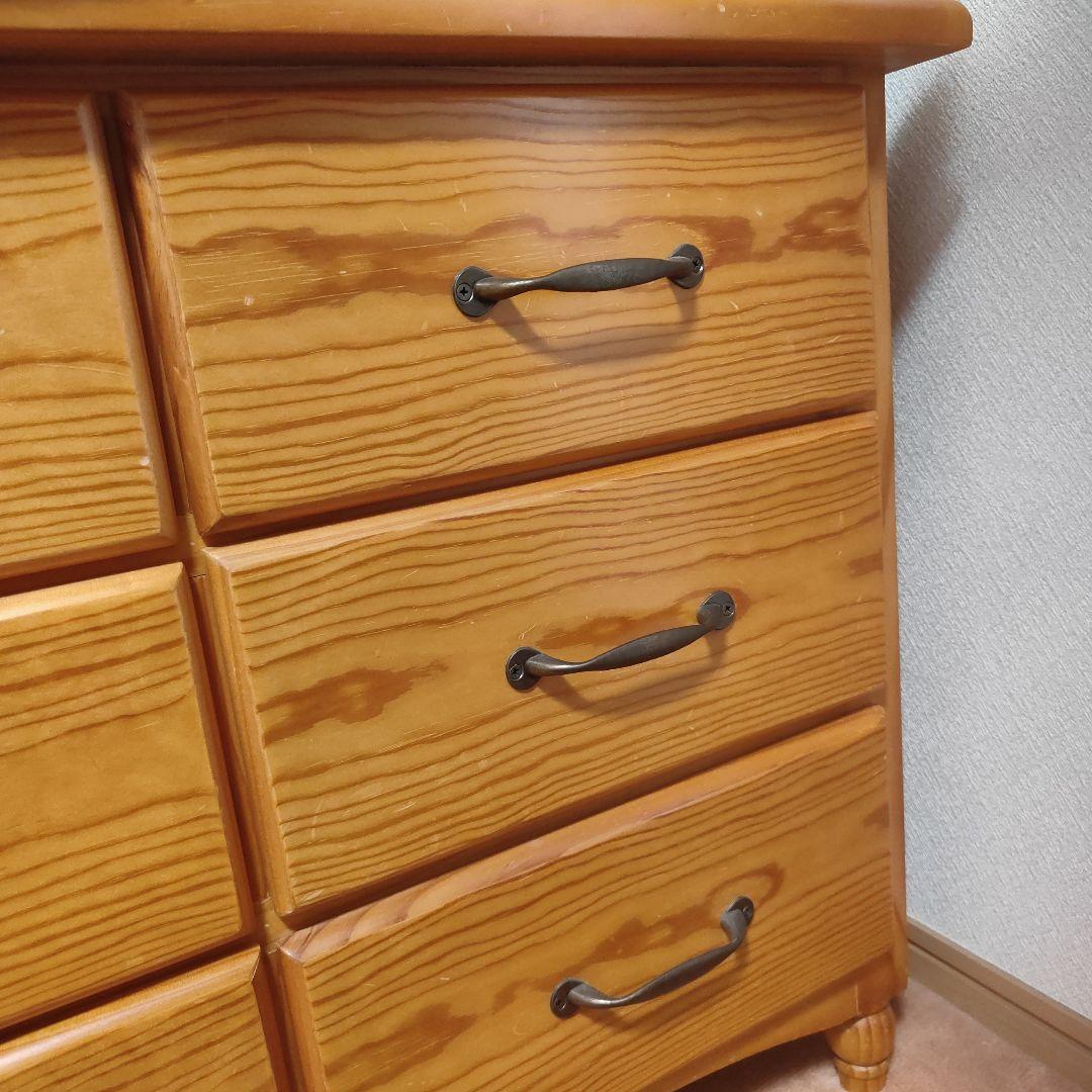 【Natsukoです】木製 チェスト 引き出し 収納 3段