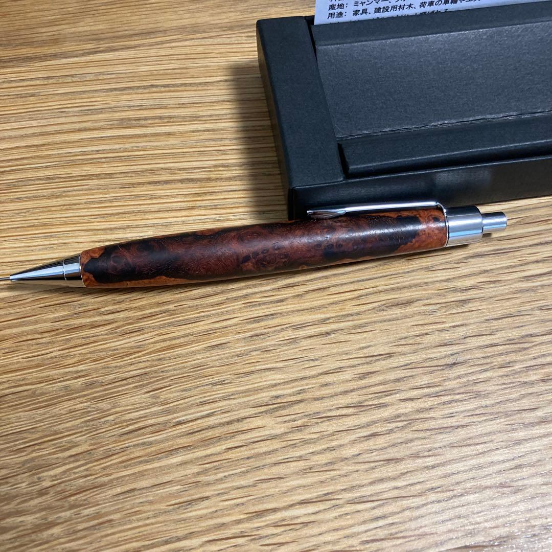 クラフトエー　シャーペン202 本カリン杢