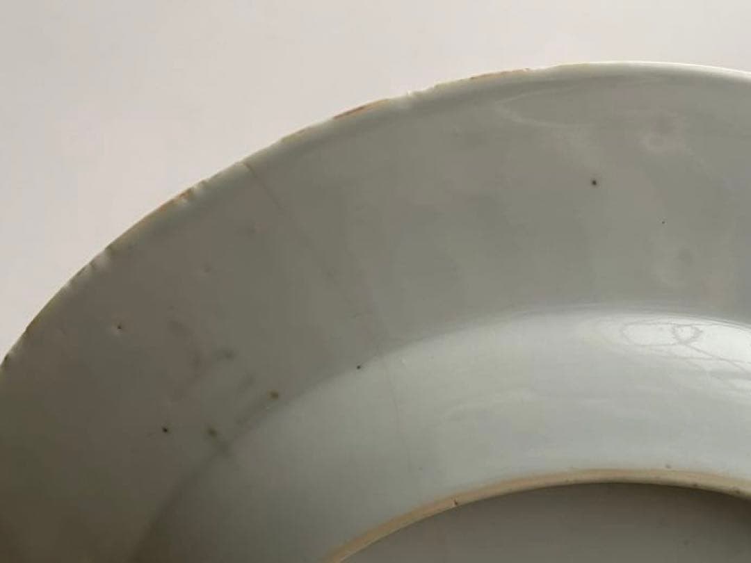 骨董　アンティーク　青花　染付　中国古陶磁　中国骨董　染付皿　花文様皿