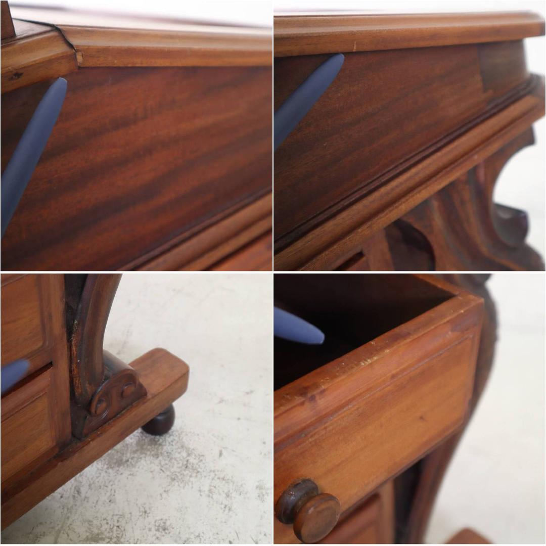 英国アンティーク ダベンポートデスク マホガニー ライティングデスク 書斎机