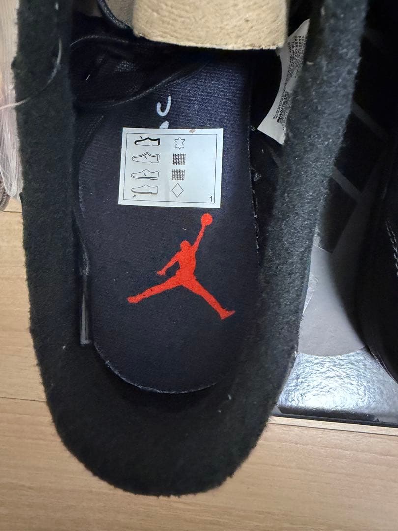 靴 JORDAN 1 LOW TRAVIS SCOTT BLACK PHANTOM