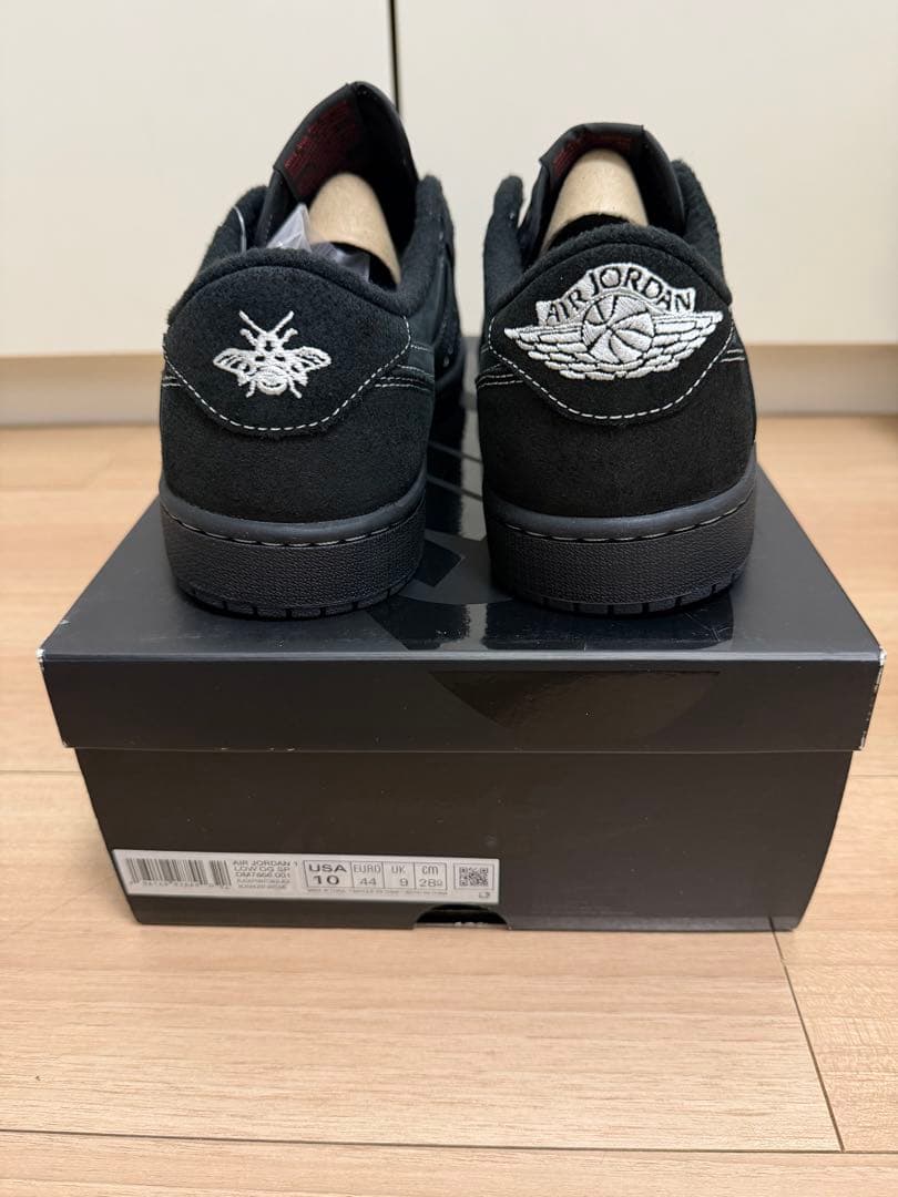 靴 JORDAN 1 LOW TRAVIS SCOTT BLACK PHANTOM