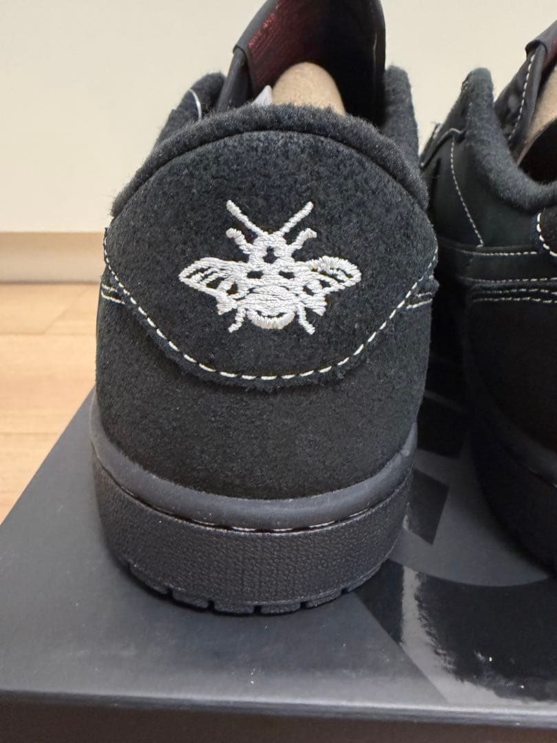 靴 JORDAN 1 LOW TRAVIS SCOTT BLACK PHANTOM