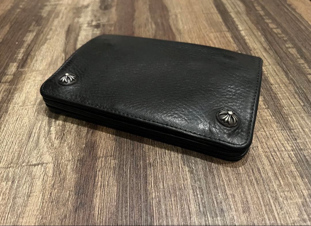 【希少】CHROME HEARTS クロスパッチ付き　2ZIPウォレット