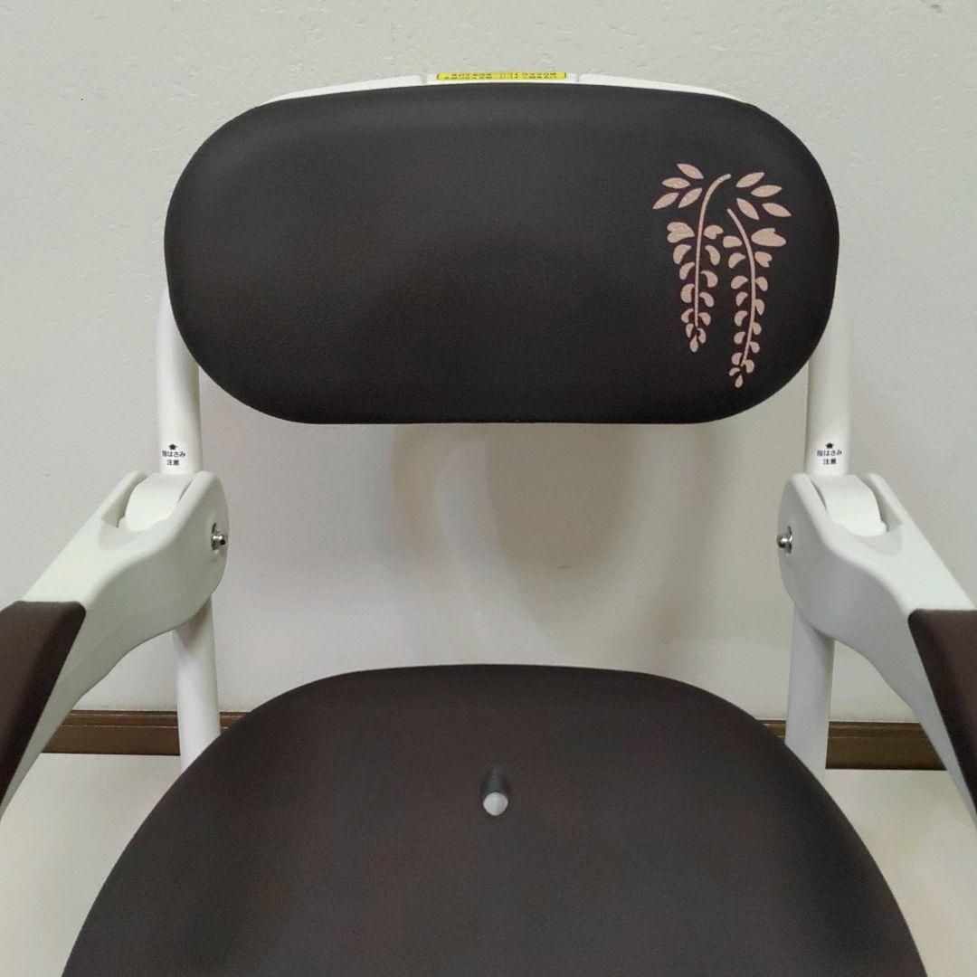 美品 安寿 楽らく開閉シャワーベンチ Sフィット もちぷる ブラウン系 送料無料