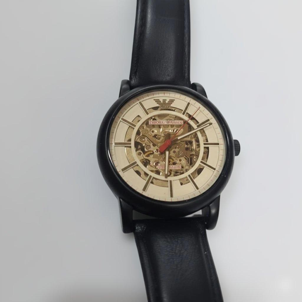 【盤面美品】エンポリオアルマーニ 自動巻 スケルトン AR60041 動作確認済