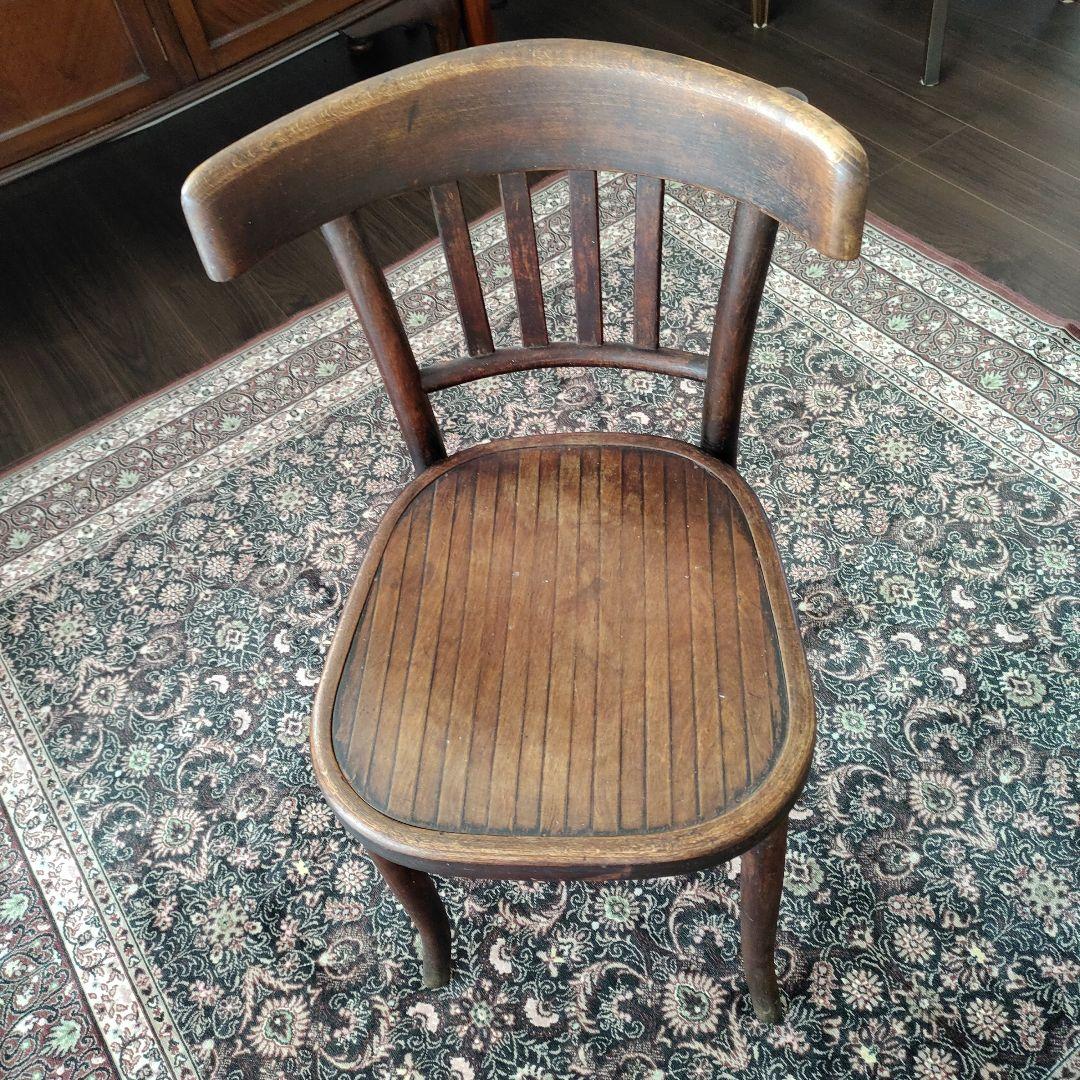 【Bossa】　◆No.1 英国アンティーク　木製チェア　ブラウン◆