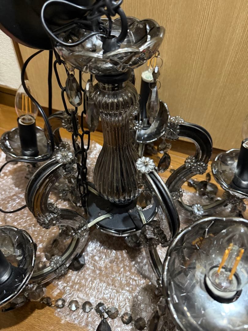 エレガントなクリスタルシャンデリア 5灯