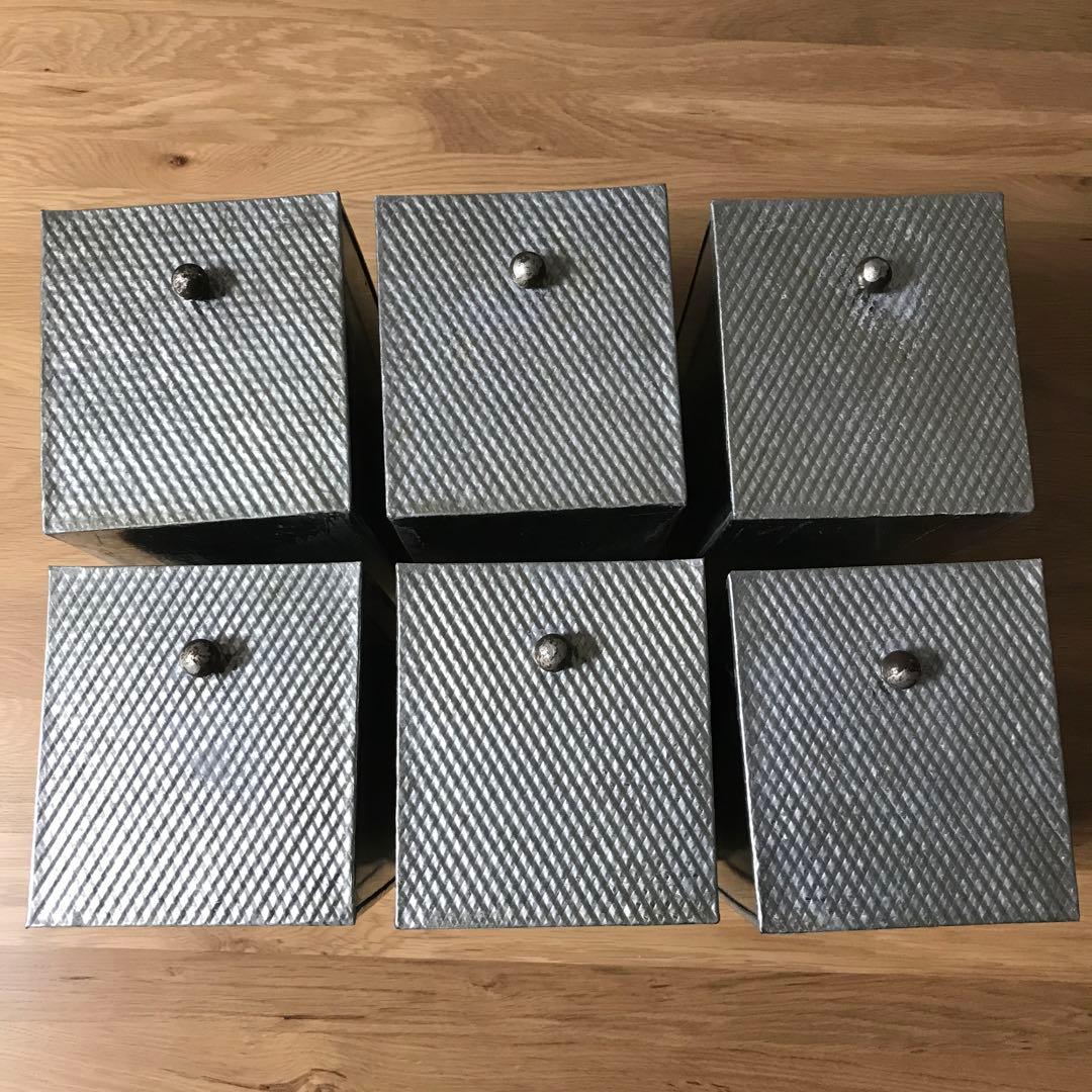 ブリキ　6段ボックス　引き出し　小物入れ　アンティーク家具