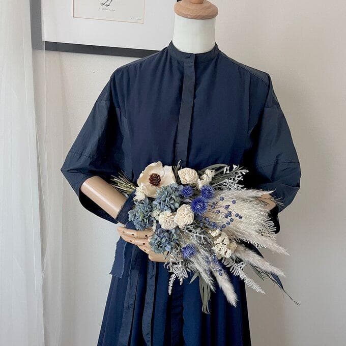 A109さま専用＾＾ブルーグリーンのグラデーション紫陽花スワッグ（ブーケ） L