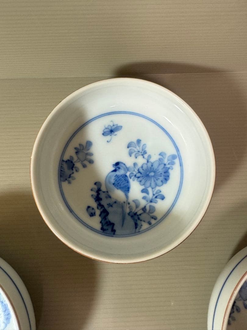 2932 深川製磁　花鳥文　小鉢　5客