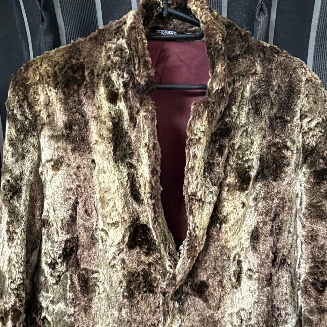 トルネードマート　ヴィンテージ　フェイクファー ロングコート