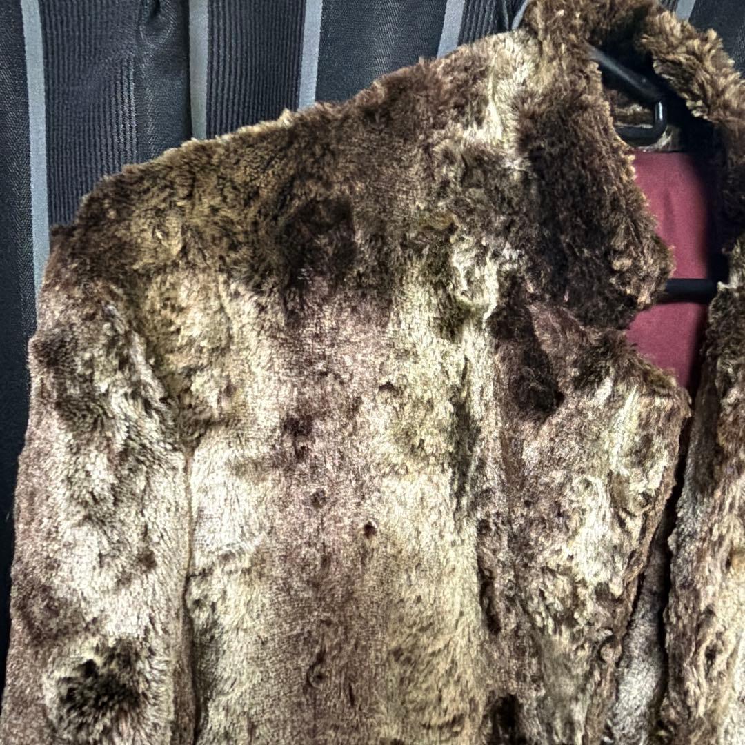 トルネードマート　ヴィンテージ　フェイクファー ロングコート