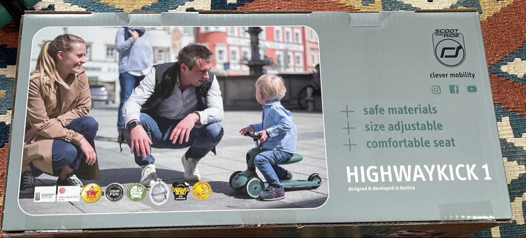 スクートアンドライド ハイウェイキック1 スチール 室内使用 美品