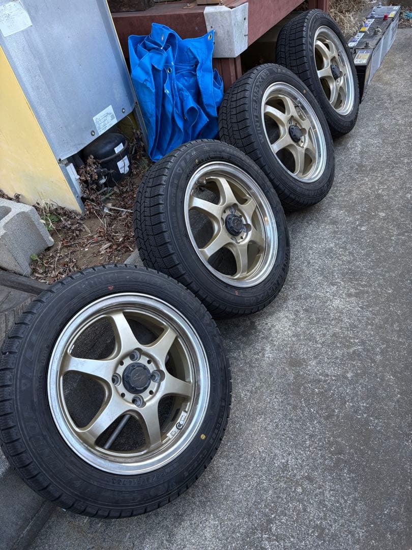 メルパンダダンロップ　WM03 アルミセット 155/65R14 2本①