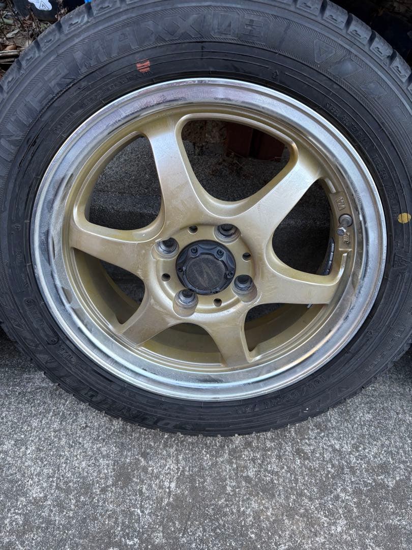 メルパンダダンロップ　WM03 アルミセット 155/65R14 2本①