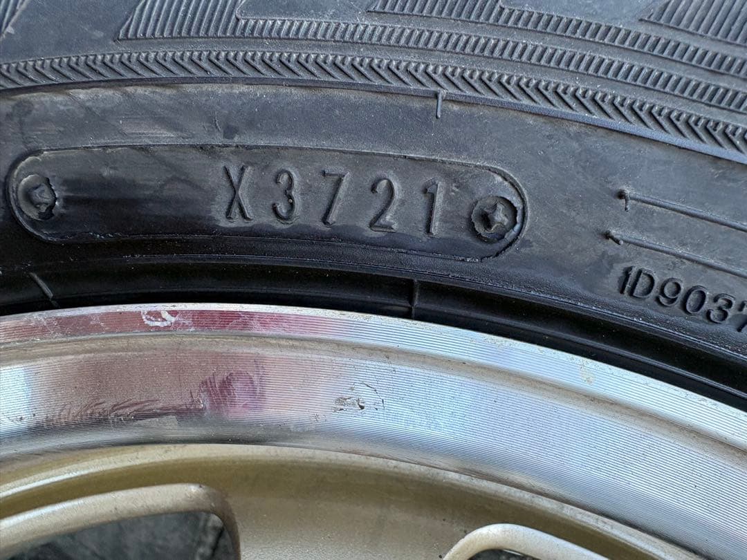 メルパンダダンロップ　WM03 アルミセット 155/65R14 2本①