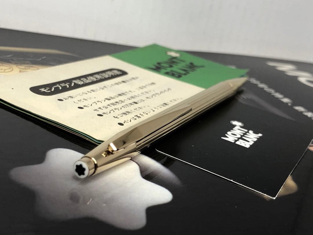 ⭐️金運を呼ぶ黄金の総金張りモンブラン⭐️ノブレスNo1547⭐️稀少価値有る0,9㍉