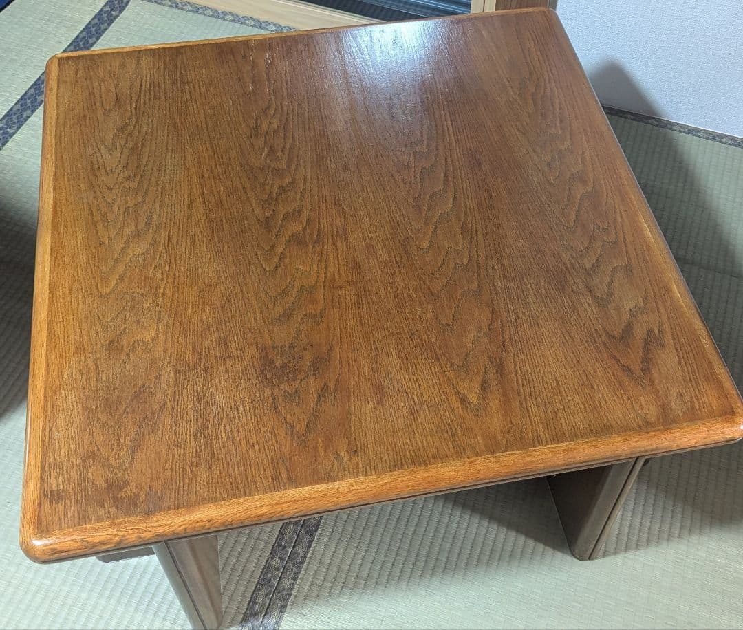 Z28 カリモク 木製正方形テーブル　手渡し歓迎　KARIMOKU