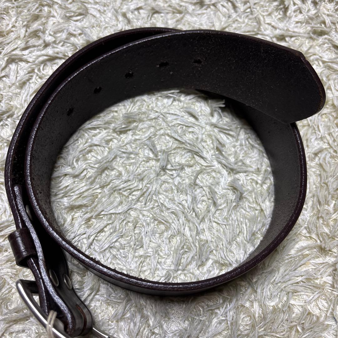 タグ付 リアルマッコイズ BUCO 本革レザー 太ベルト 28 ブラウン