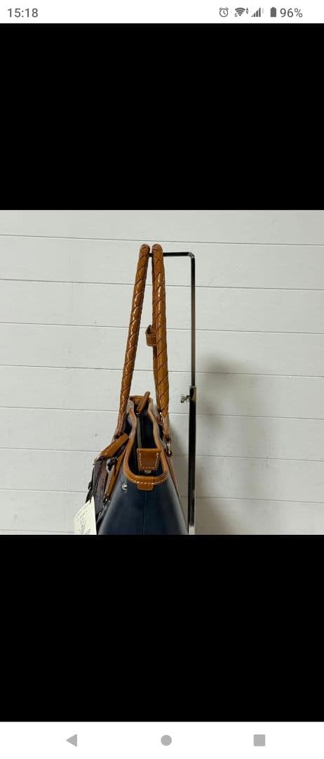 未使用✨キーファーノイ★Ciao チャオ★レザー★トートバッグ★ネイビー